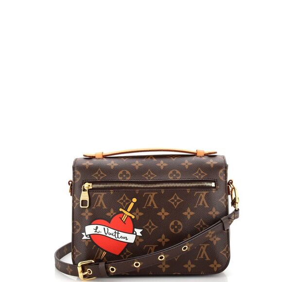 Louis Vuitton Pochette Metis Limited Edition Patches Monogram Canvas Brown - Picture 3 of 9
